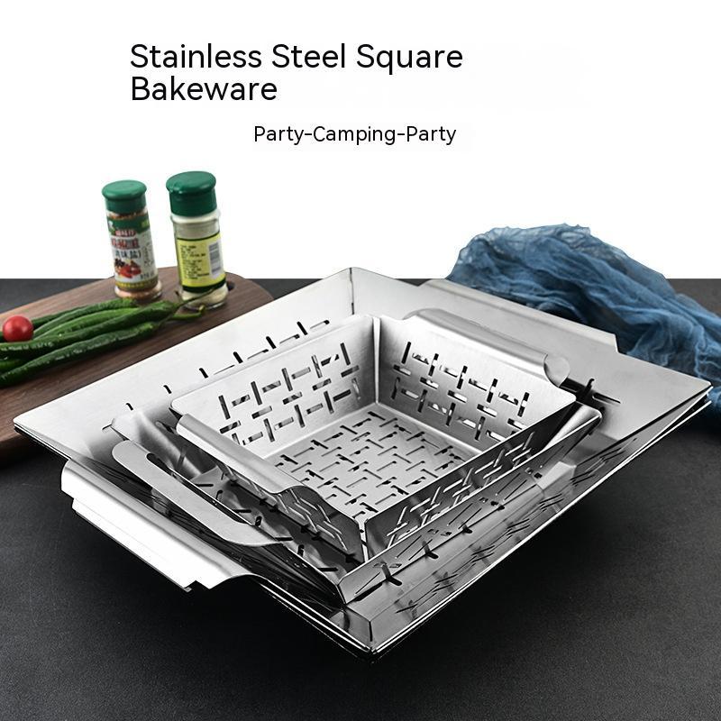 Household Fashion Simple Square Stainless Steel Bakeware Tools