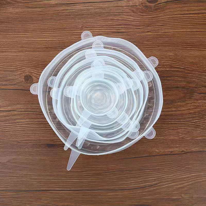 6Pcs Food Silicone Cover Fresh-keeping Dish